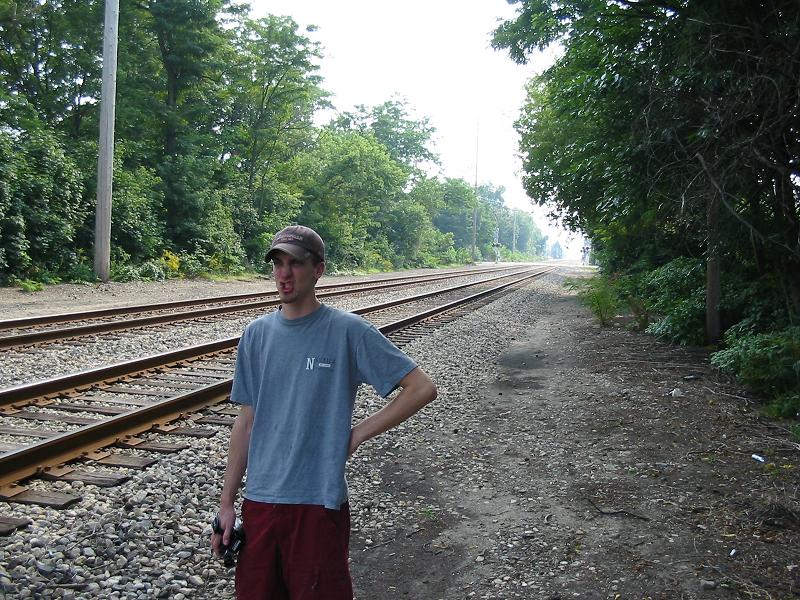 Variance
Variance waiting for a late Amtrak(surprise eh?) to show up near BK in Kzoo. Fall of 2002 
