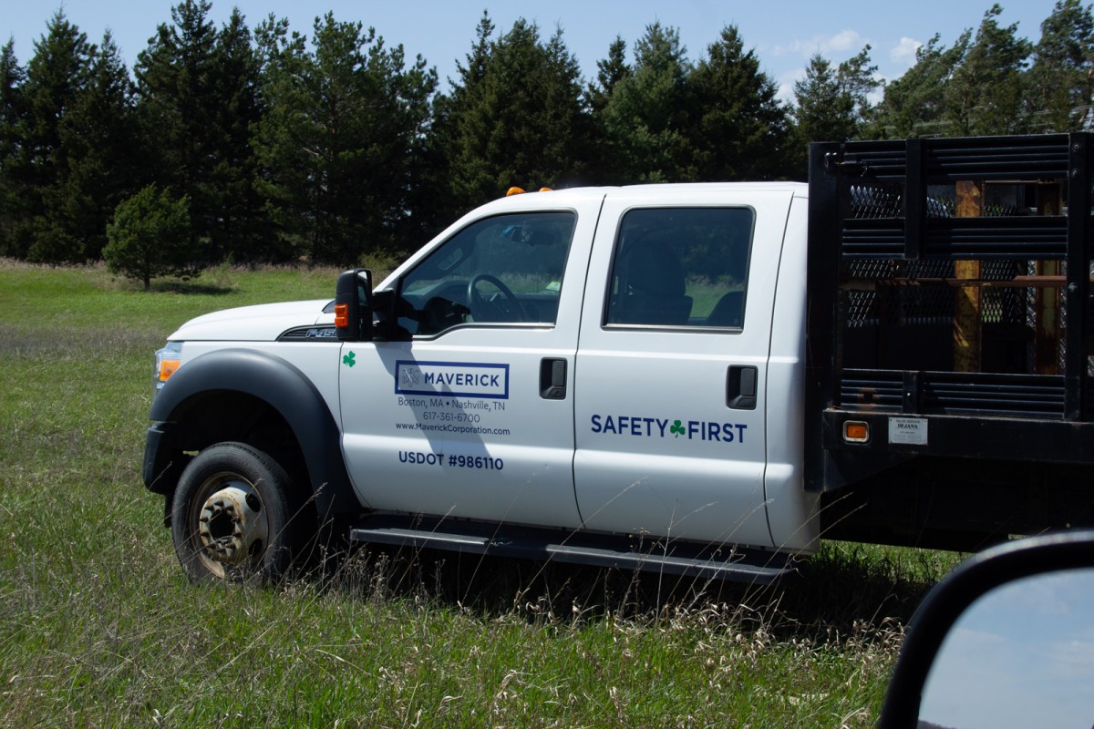 Maverick Corporation truck at Wolverine Power site.
Keywords: Elmira Michigan