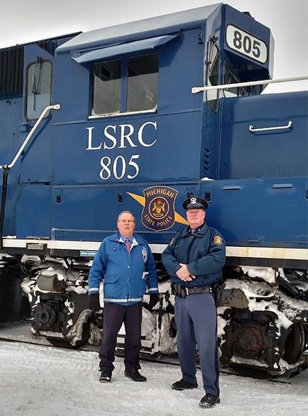 LSRC with the MSP
Lake State Railways "Trooper on the Train" with operation Lifesaver and the Michigan State Police
