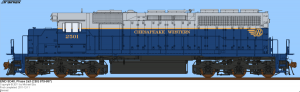 CHW SD40-3MR #2501